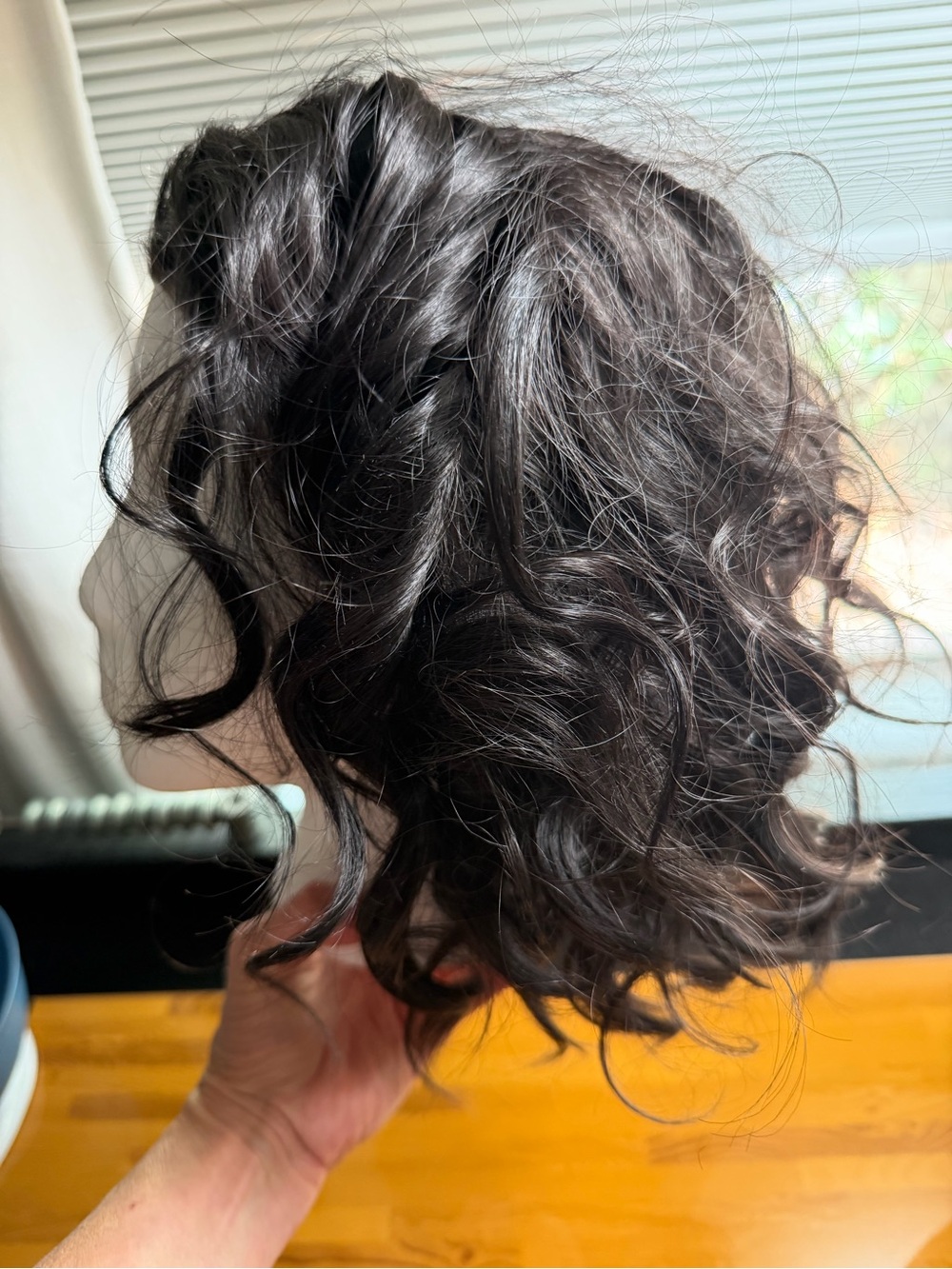 Dark Brown Wavy Short Wig - Picture 2 of 4